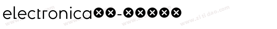 electronica字体字体转换