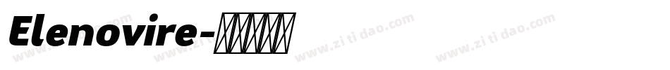 Elenovire字体转换
