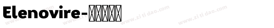 Elenovire字体转换