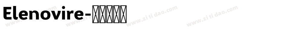 Elenovire字体转换