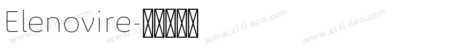 Elenovire字体转换