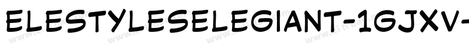 ElestylesElegiant-1Gjxv字体转换