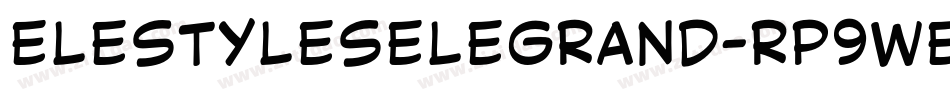ElestylesElegrand-Rp9WE字体转换