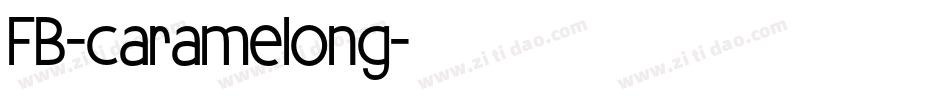 FB-caramelong字体转换