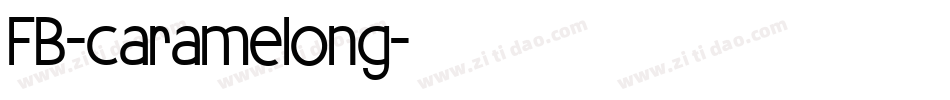FB-caramelong字体转换