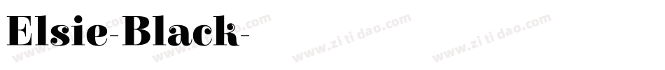 Elsie-Black字体转换