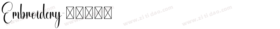 Embroidery字体转换