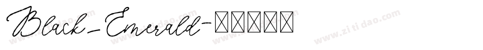 Black_Emerald字体转换