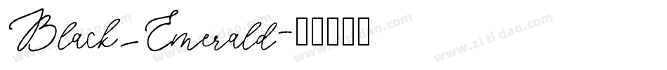Black_Emerald字体转换