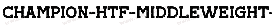Champion-HTF-Middleweight字体转换