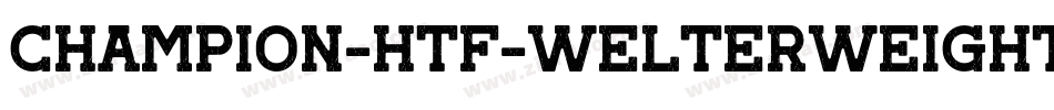 Champion-HTF-Welterweight字体转换