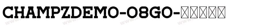 ChampzDemo-O8gO字体转换