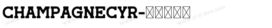 Champagnecyr字体转换