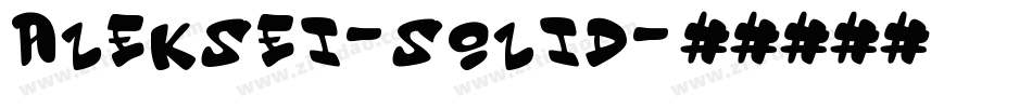 Aleksei-Solid字体转换