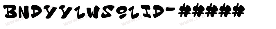 BndyYlwSolid字体转换