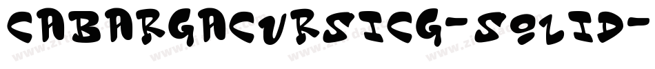 CabargaCursICG-Solid字体转换