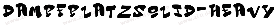 DampfplatzSolid-Heavy字体转换
