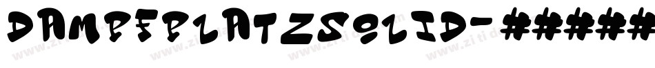 DampfplatzSolid字体转换