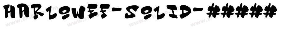 HarlowEF-Solid字体转换