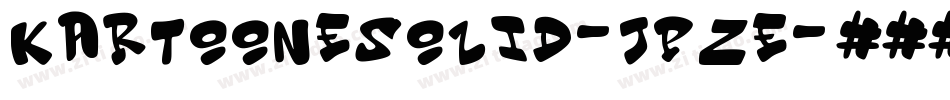 KartooneSolid-JpZE字体转换