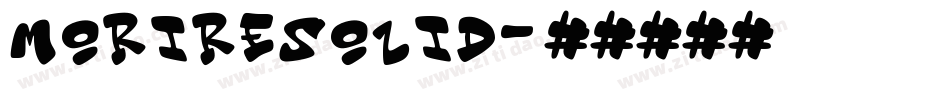 MorireSolid字体转换