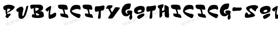 PublicityGothicICG-Solid字体转换