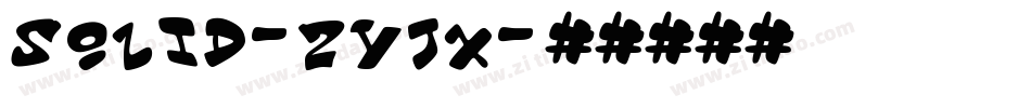 Solid-2yjX字体转换