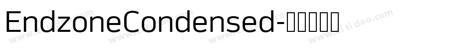 EndzoneCondensed字体转换