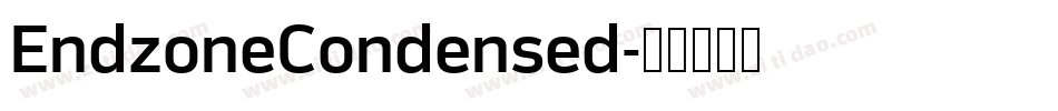 EndzoneCondensed字体转换