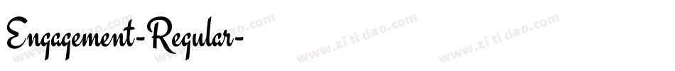 Engagement-Regular字体转换