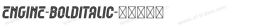 Engine-BoldItalic字体转换