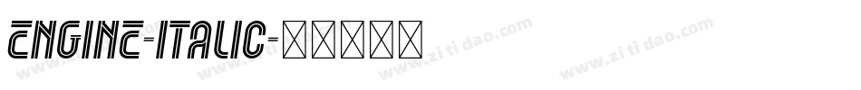 Engine-Italic字体转换