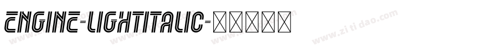 Engine-LightItalic字体转换