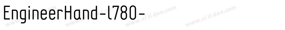 EngineerHand-l780字体转换