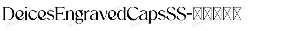 DeicesEngravedCapsSS字体转换