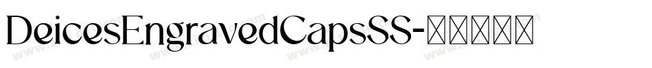 DeicesEngravedCapsSS字体转换