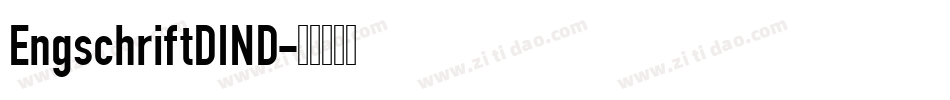 EngschriftDIND字体转换
