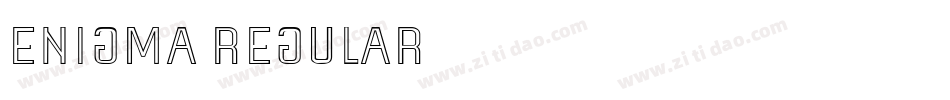 Enigma-Regular字体转换