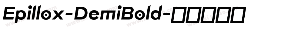 Epillox-DemiBold字体转换