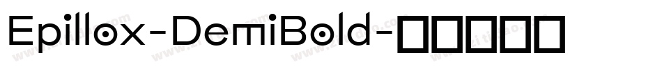 Epillox-DemiBold字体转换