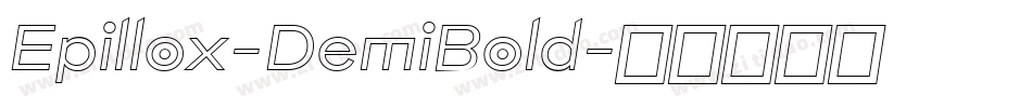 Epillox-DemiBold字体转换