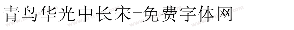 青鸟华光中长宋字体转换