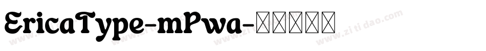 EricaType-mPwa字体转换