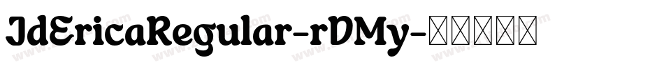 JdEricaRegular-rDMy字体转换