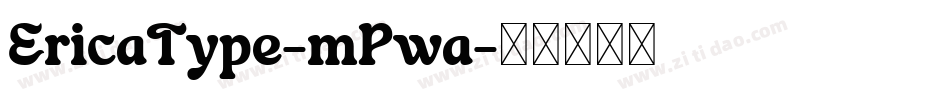 EricaType-mPwa字体转换