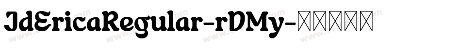 JdEricaRegular-rDMy字体转换