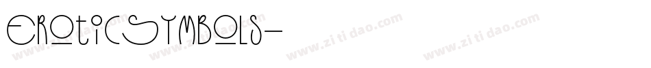 EroticSymbols字体转换