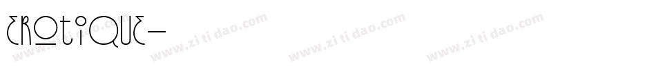 erotique字体转换
