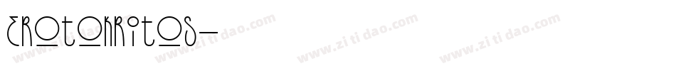 erotokritos字体转换