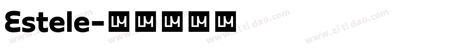 Estele字体转换